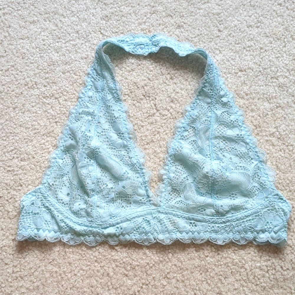 Free People lace bralette, halter top, small